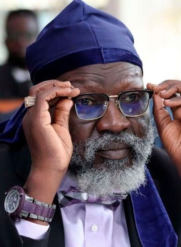 Professor George Wajackoyah , Presidential hopeful and Lawyer representing Kapseret Constituency Member of Parliament Oscar Sudi at the Milimani Law Courts Nairobi on Wednesday, May 18, 2022 during the hearing of a case where the legislator is charged with forging academic certificates. Mr Sudi was not in Court. PHOTO DENNIS ONSONGO.